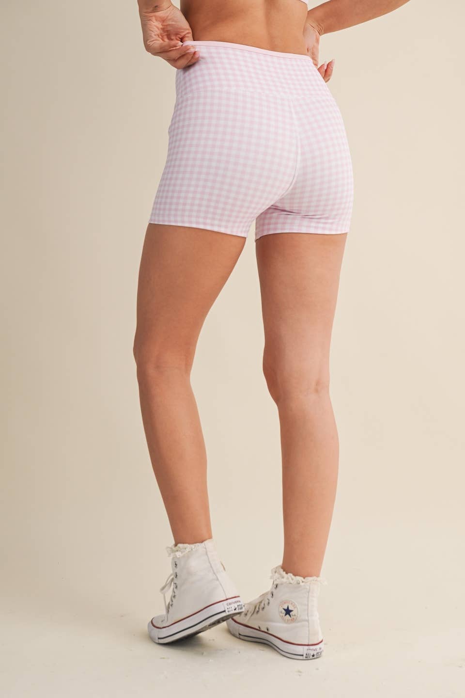 Soft Serve Gingham Biker Shorts