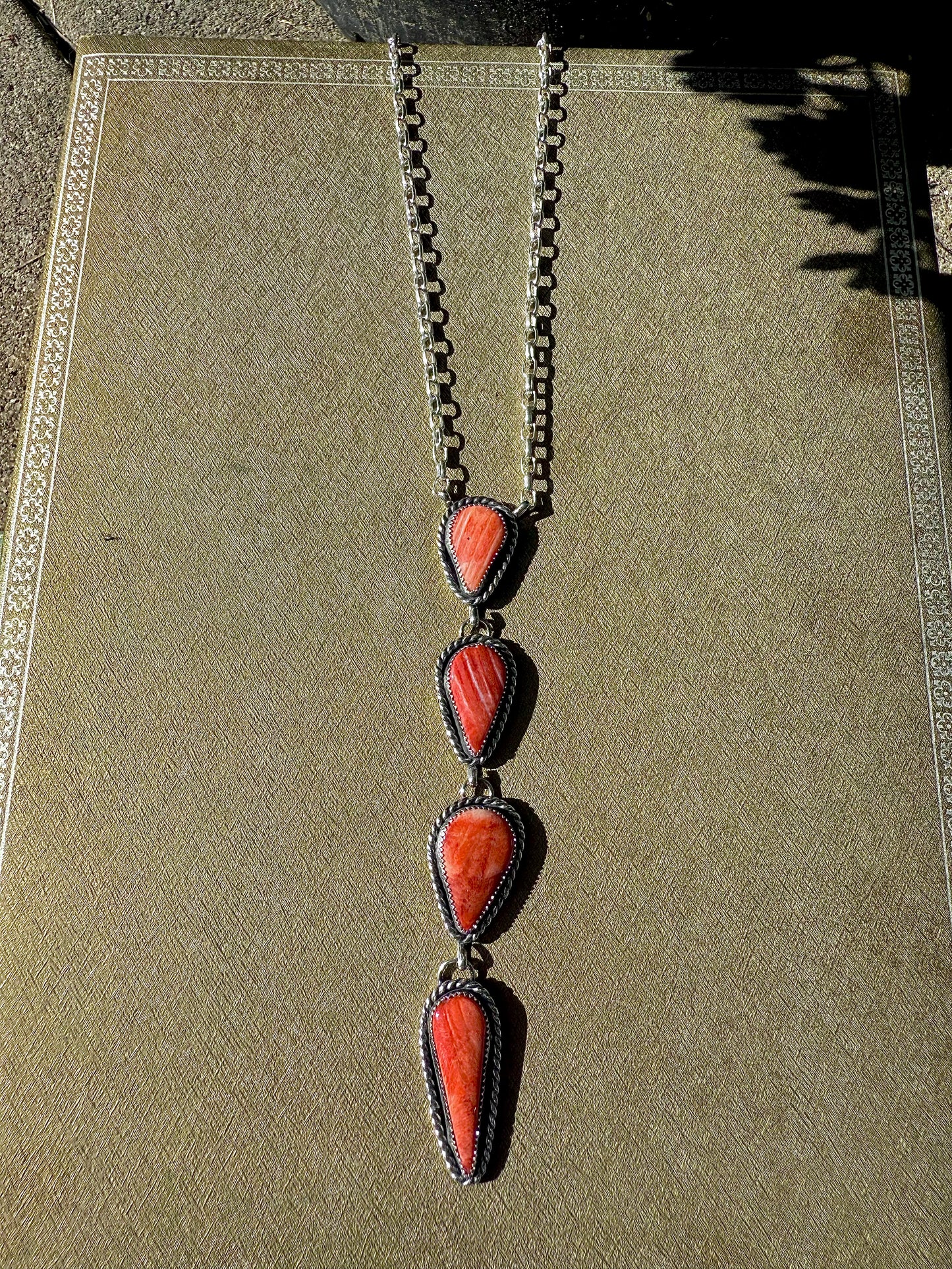 The Fire and Ice Lariat Necklace