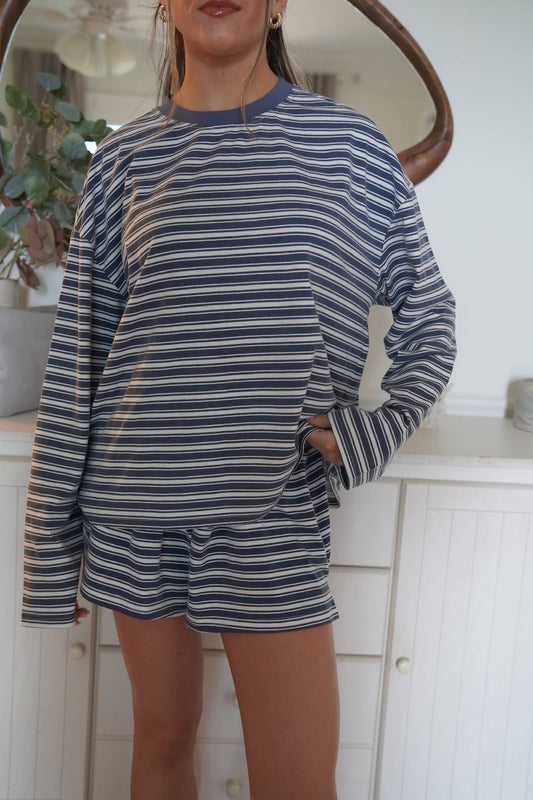 Billie Striped Lounge Long Sleeve