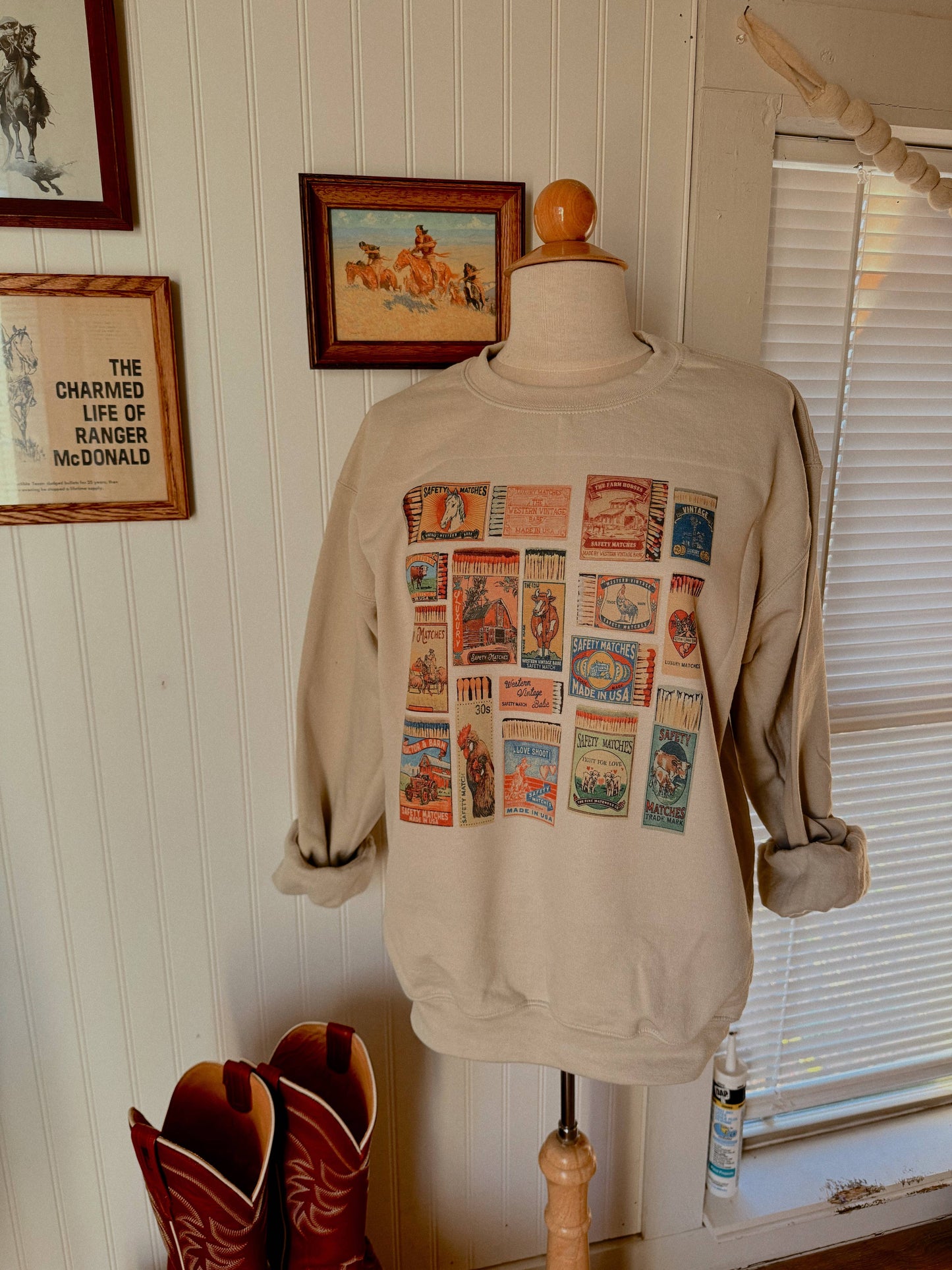 Western Matchbox Crewneck