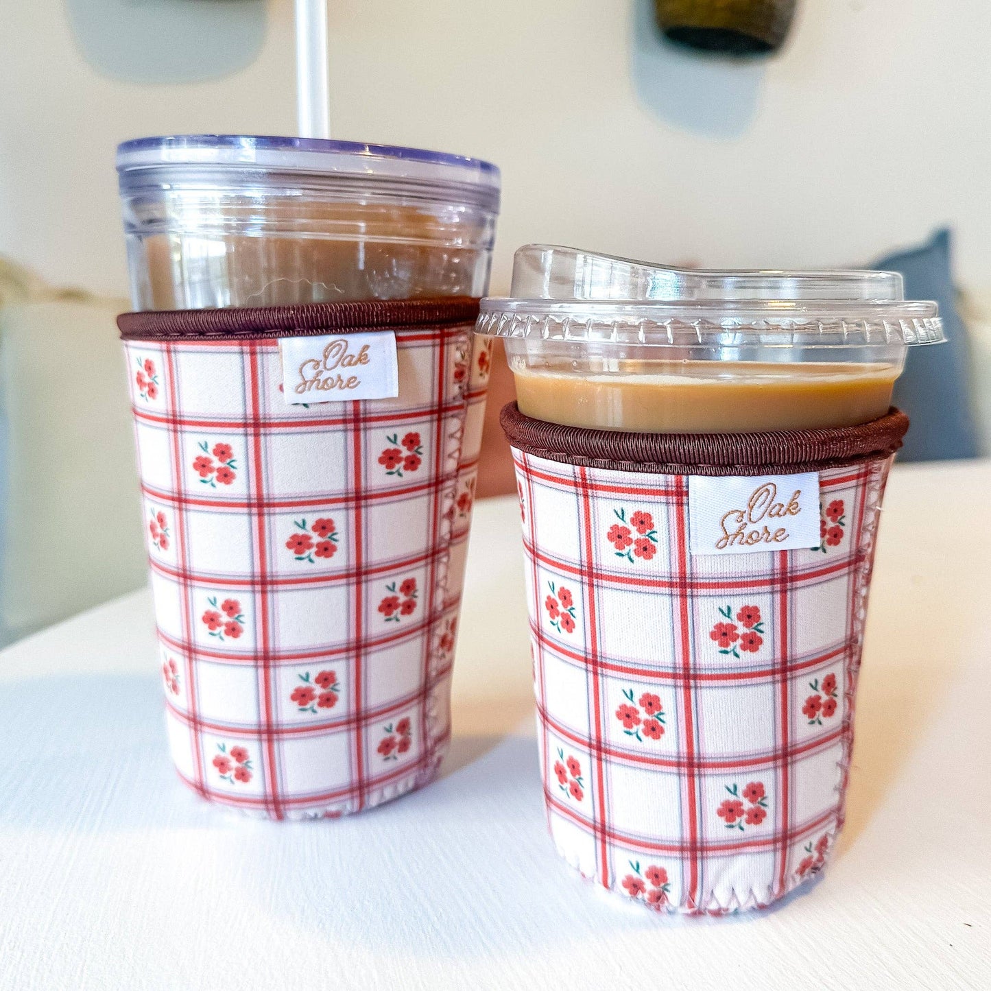 Marigold Plaid Coffee Sleeve