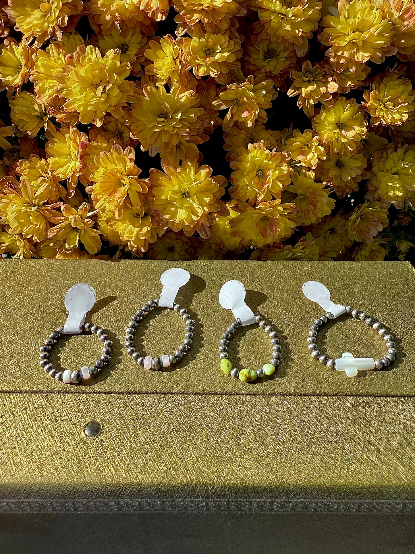 Stretchy Sterling Pearl Rings