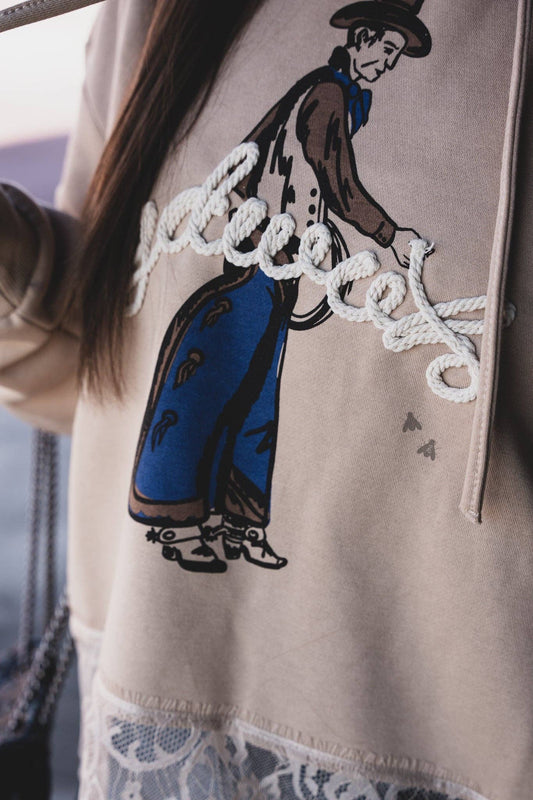 Chill Cowboy Lace Sweatshirt