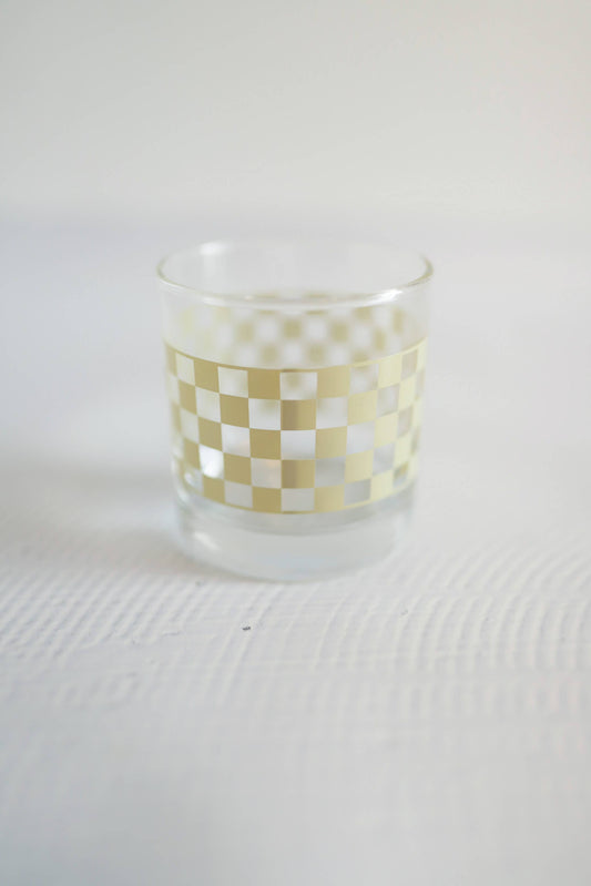 Checkered Rocks Glass