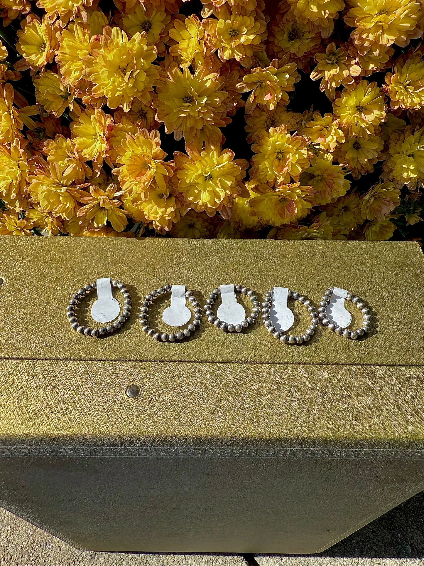 PLAIN Stretchy Sterling Pearl Rings
