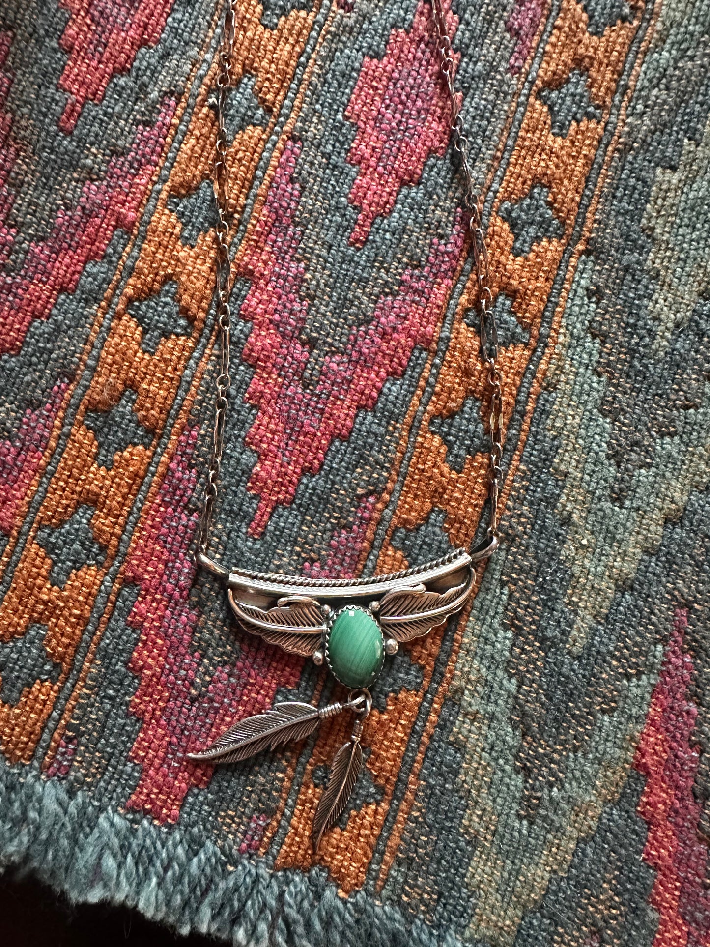 Native Style Malachite Necklace