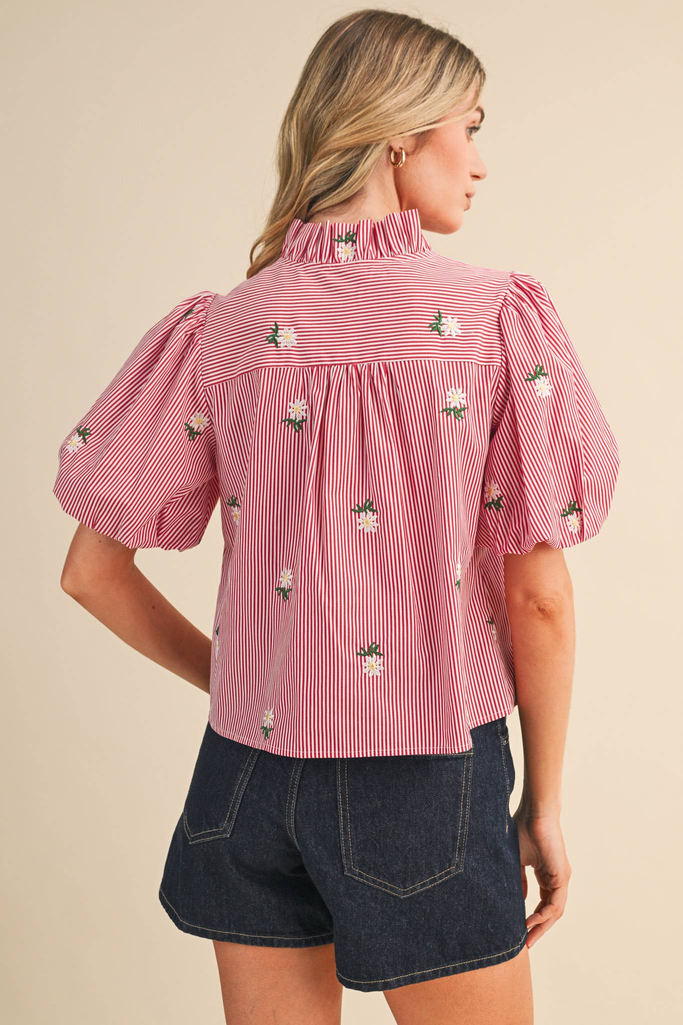 The Lavender Striped Blouse