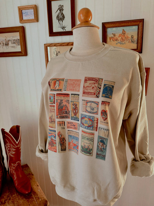 Western Matchbox Crewneck
