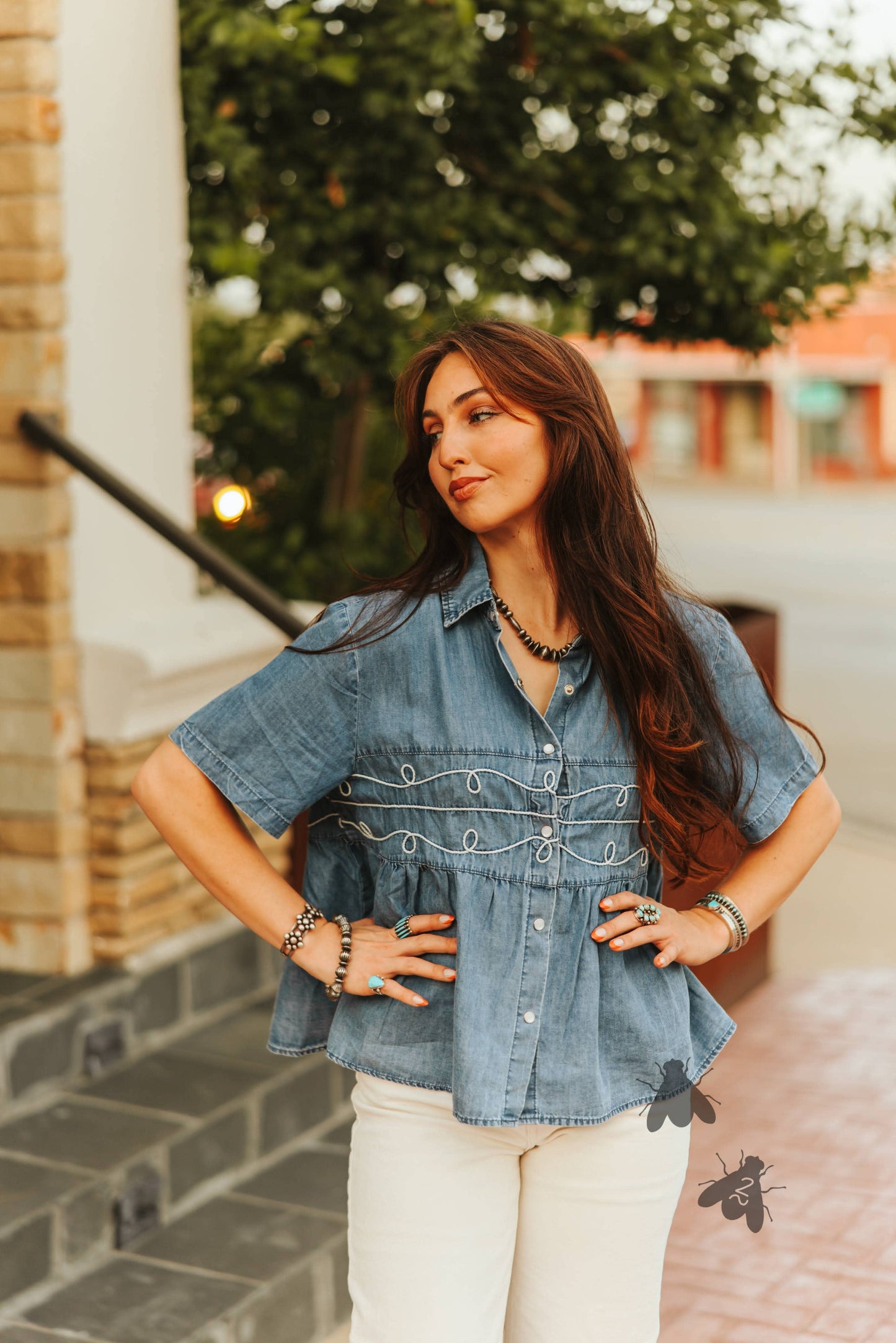 Loopty Loo Denim Top