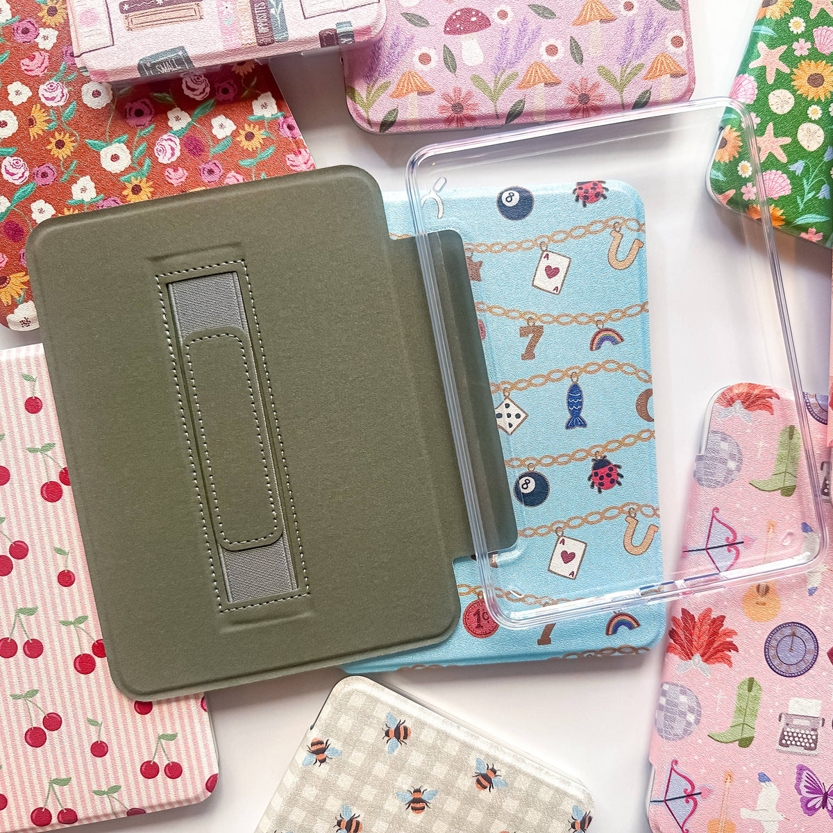 Kindle Cases || 5 Patterns || Clear Backs
