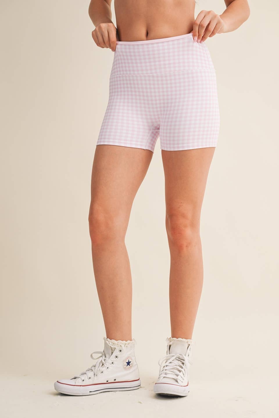 Soft Serve Gingham Biker Shorts