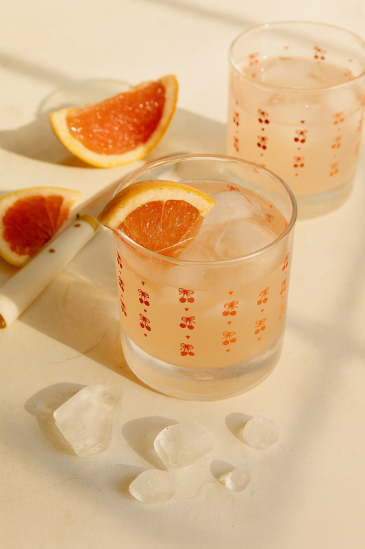 Cherry Print 11oz Cocktail Glass