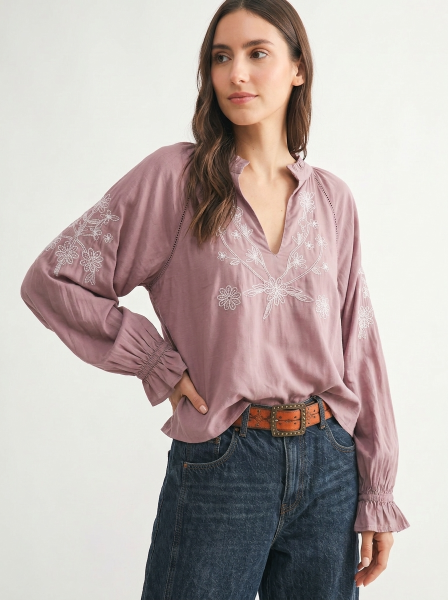 The Scarlett Embroidered Top