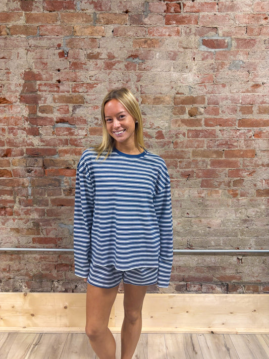 Billie Striped Lounge Long Sleeve