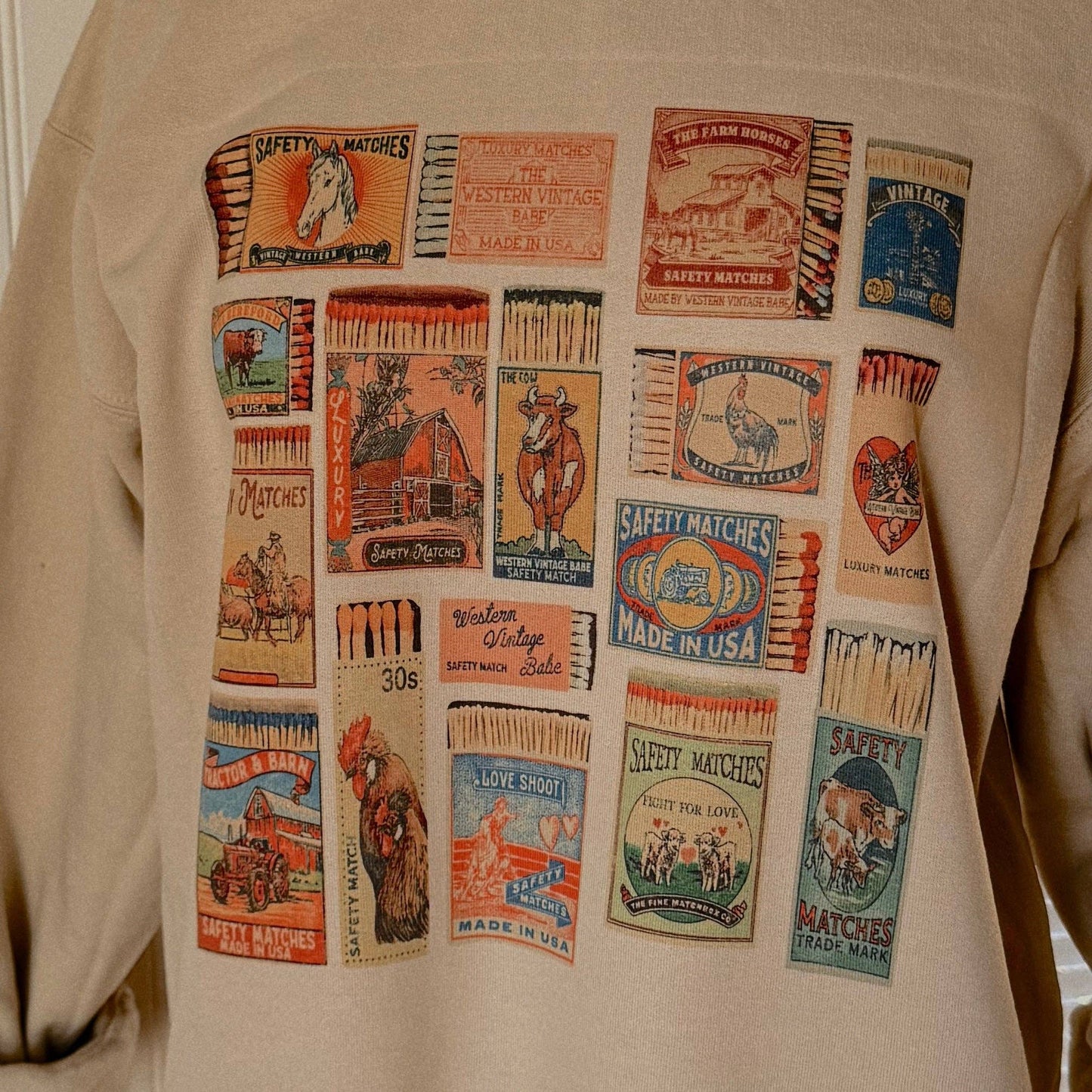Western Matchbox Crewneck