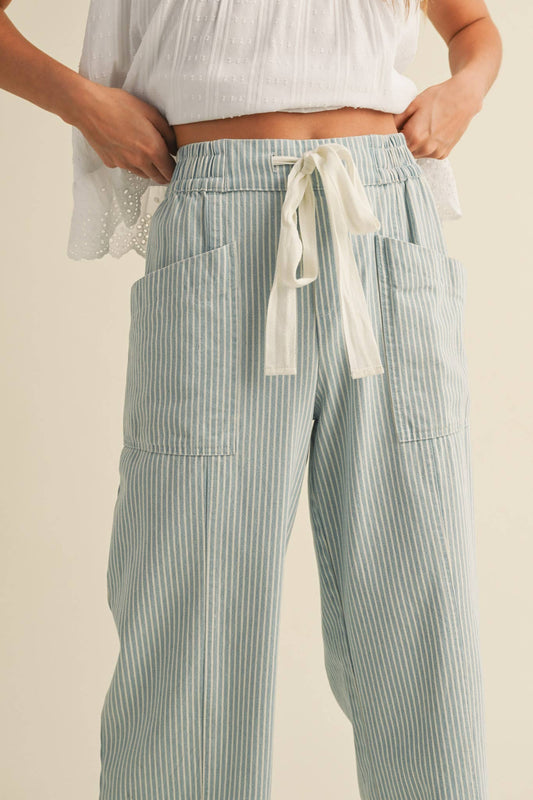 The Jessi Striped Pant: RESTOCKING EARLY MAY