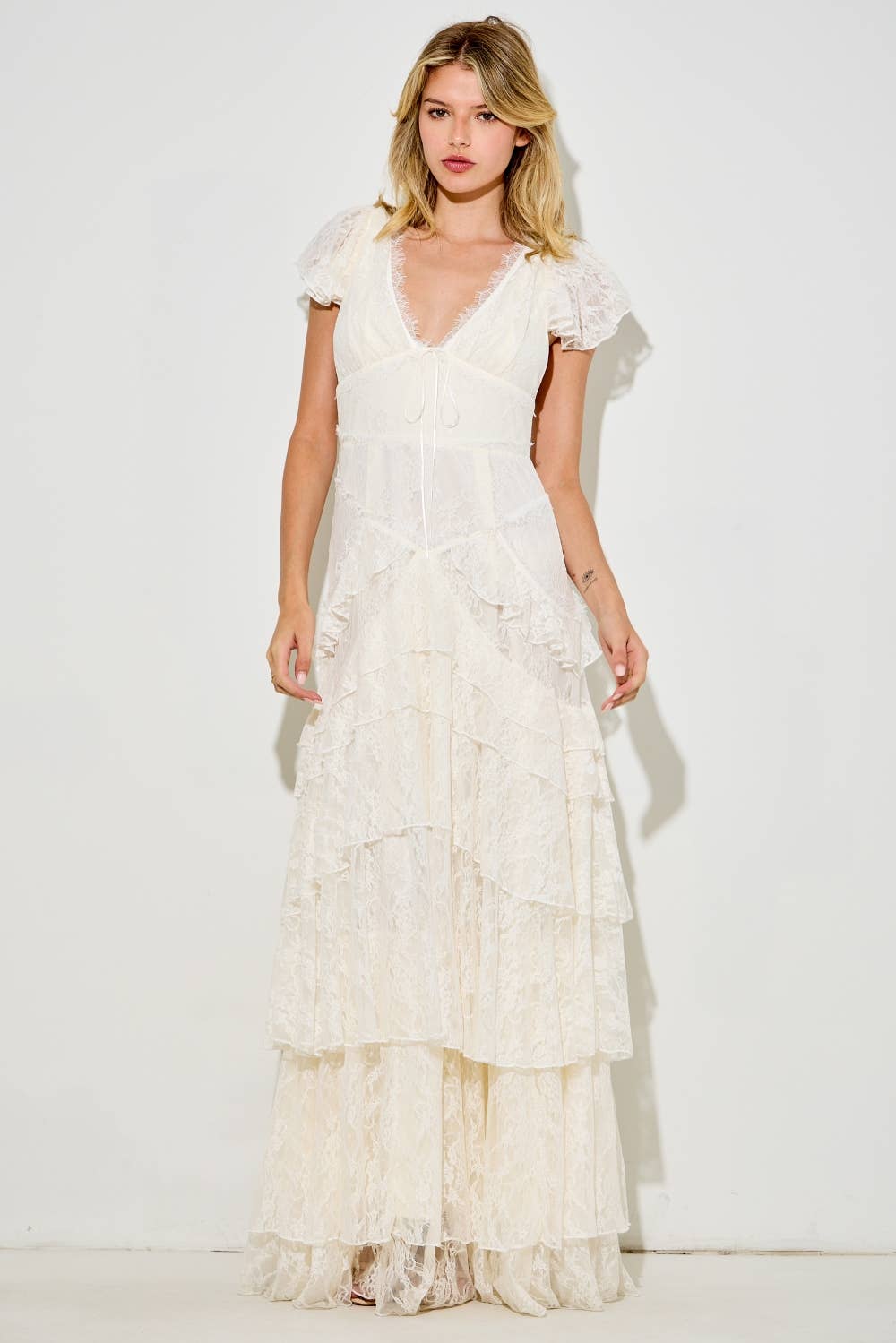 Bridal Lace Maxi Dress