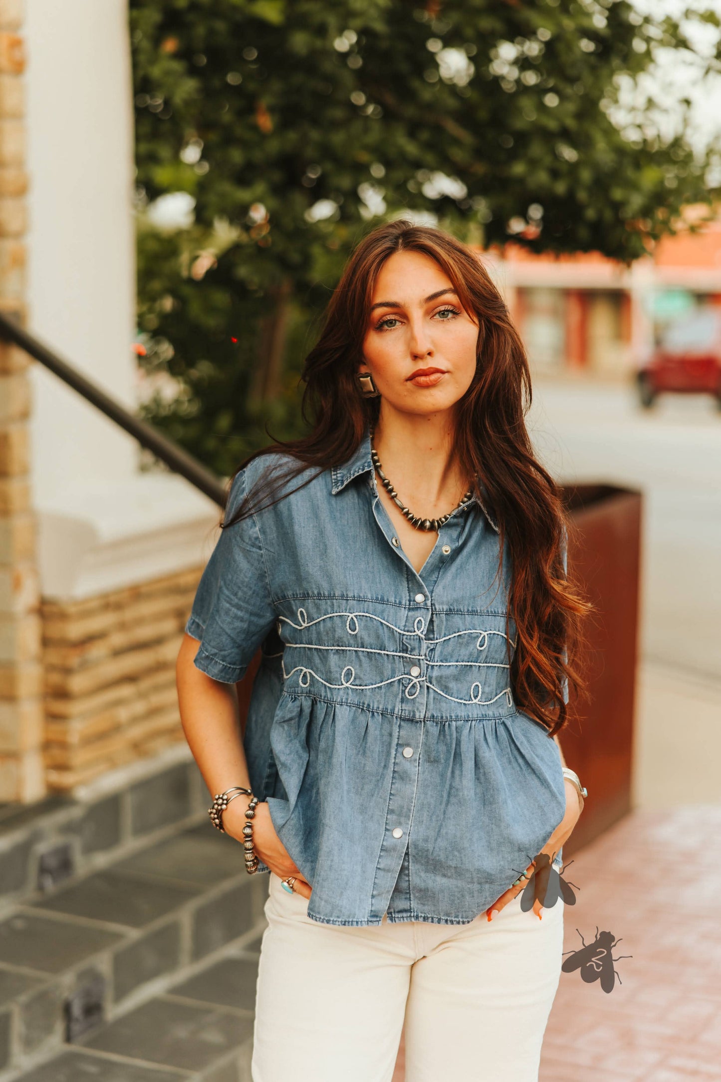 Loopty Loo Denim Top