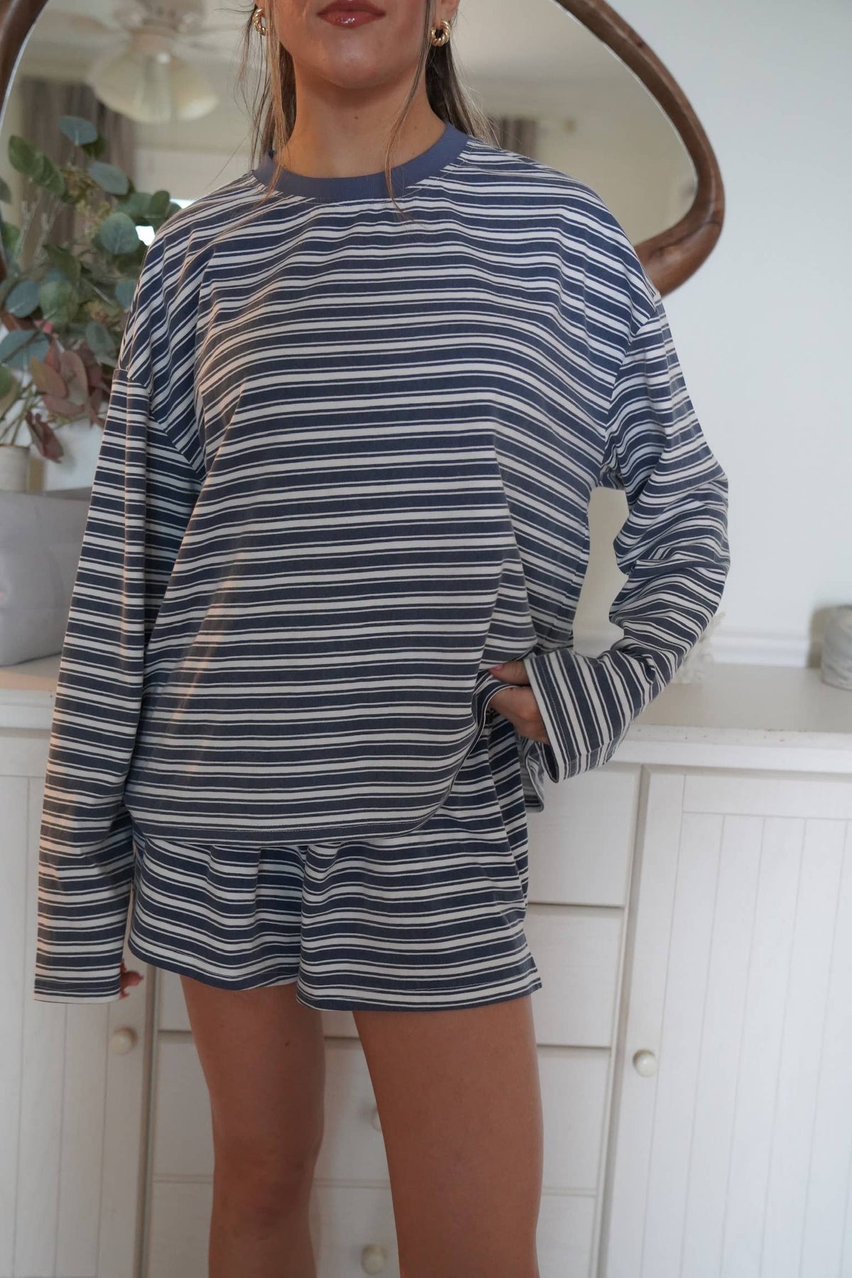 Billie Striped Lounge Long Sleeve