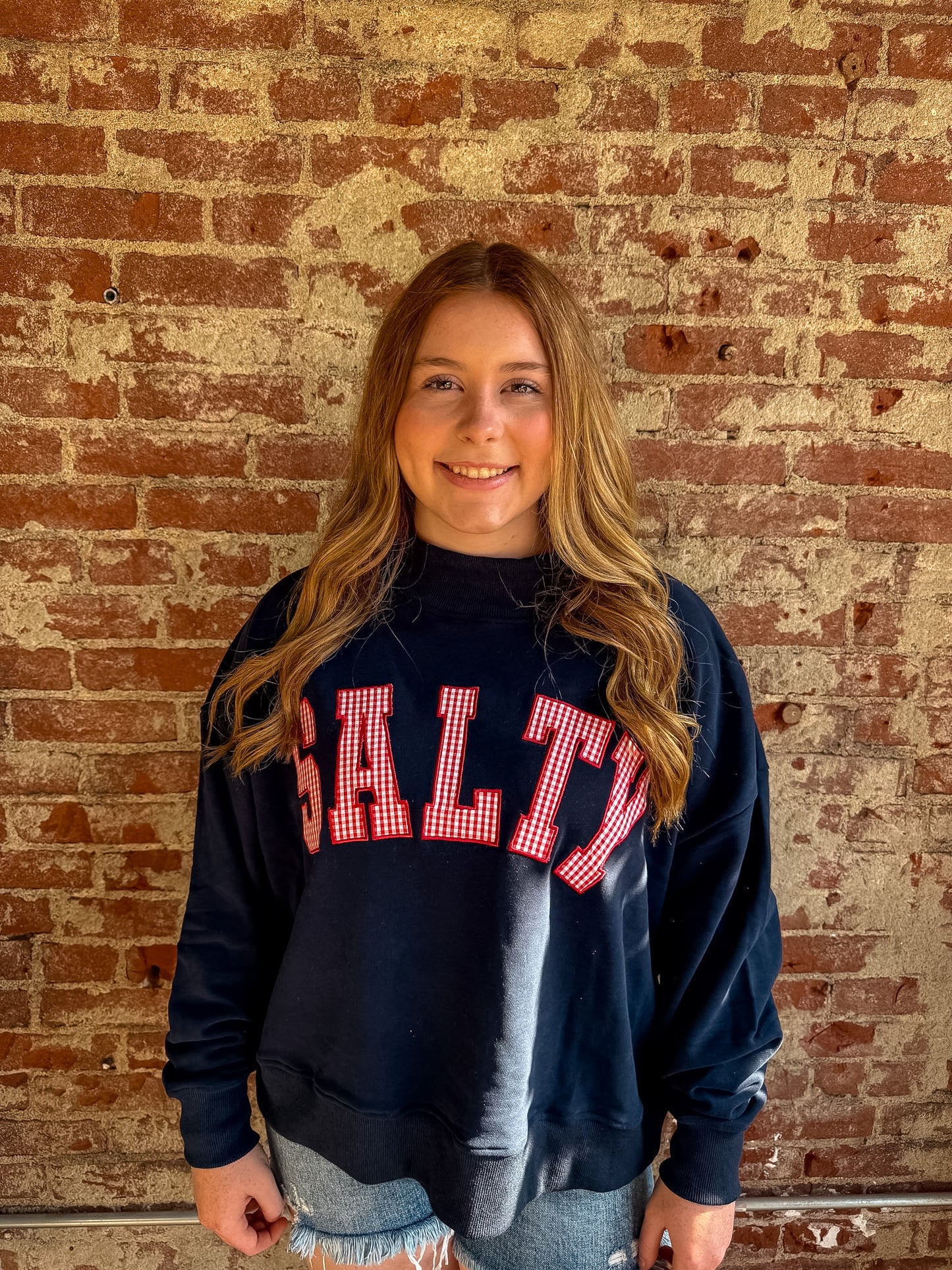 SALTY Mock Neck
