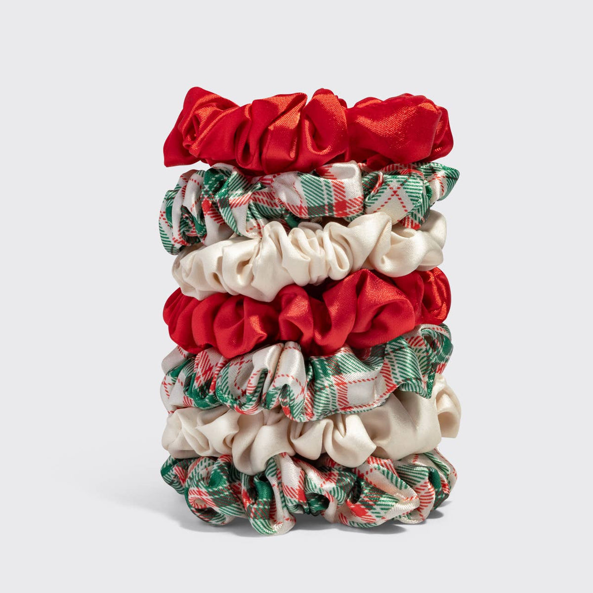 Kitsch Holiday Satin Scrunchies Set