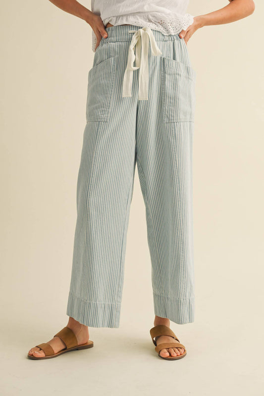 The Jessi Striped Pant: RESTOCKING EARLY MAY