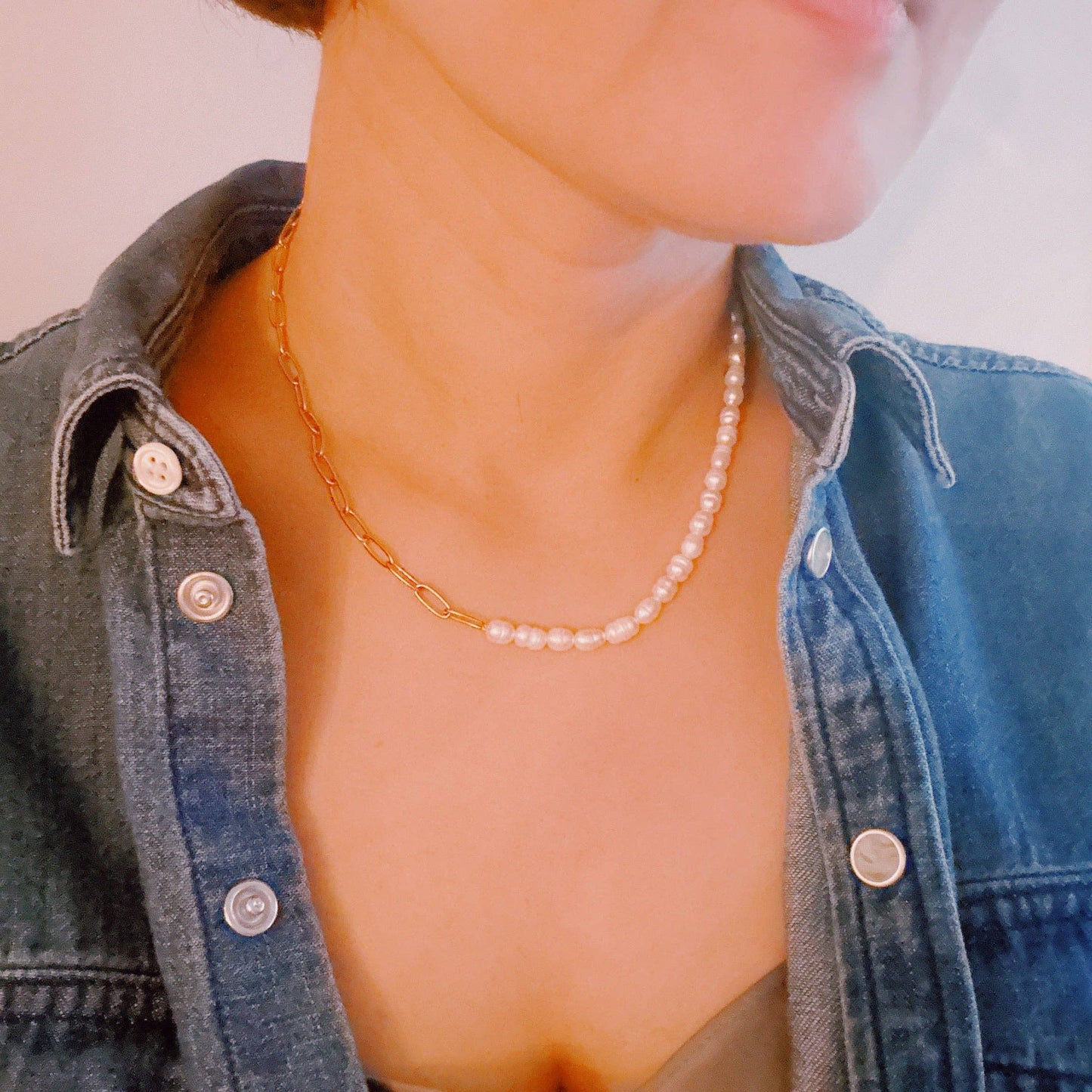Pearly Duo Necklace