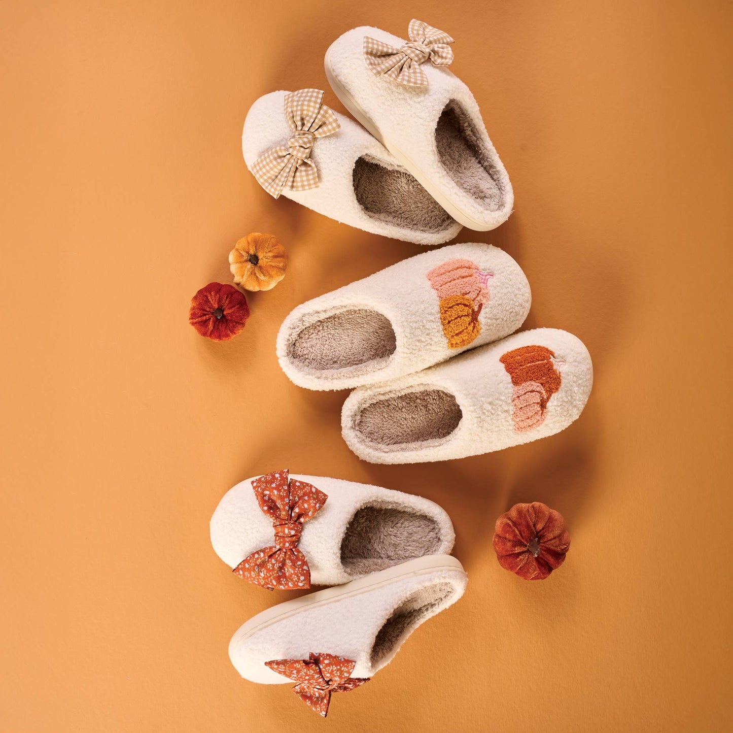 Maple Gingham Slippers