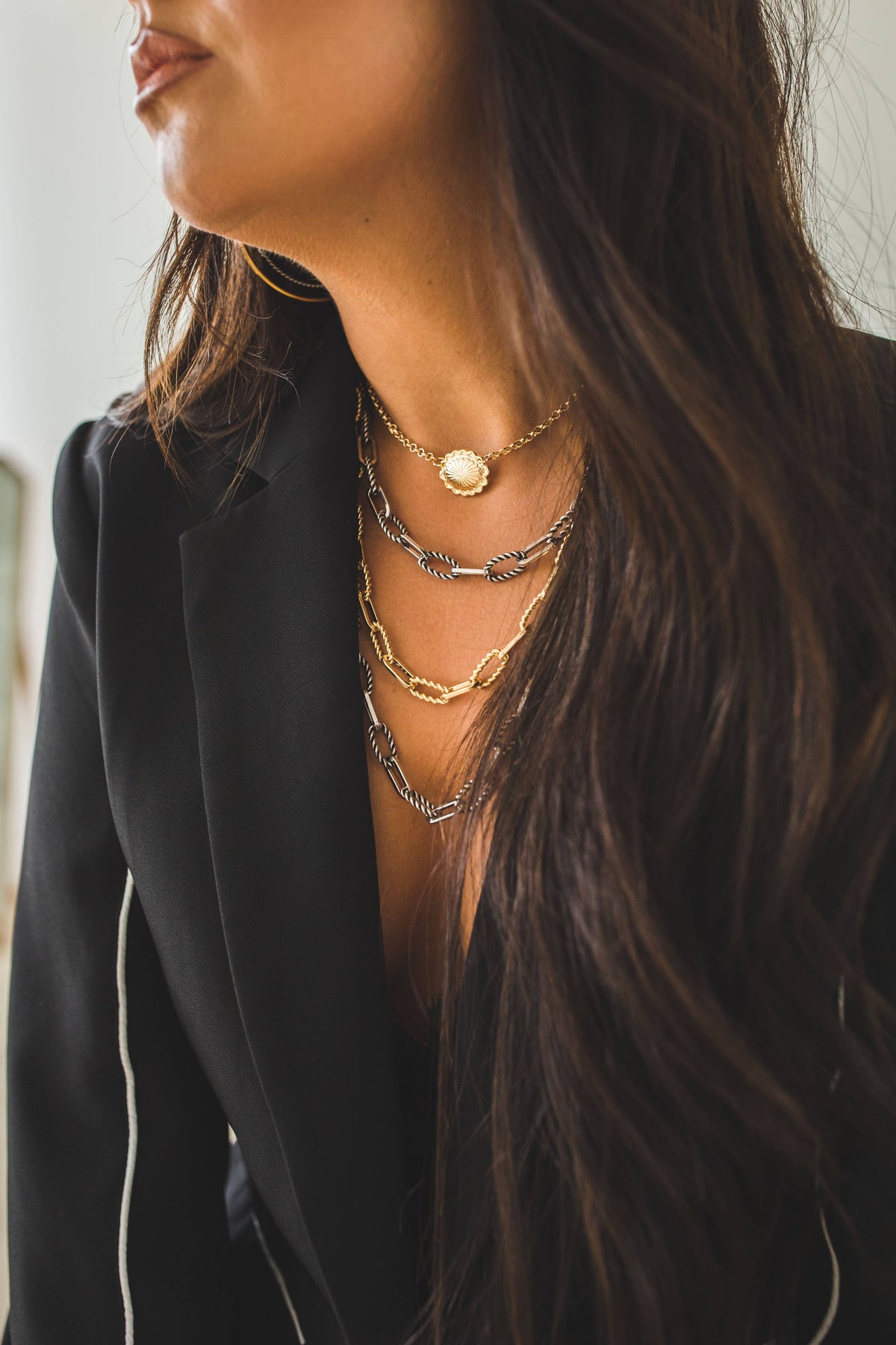 Gold Plated Link Necklace