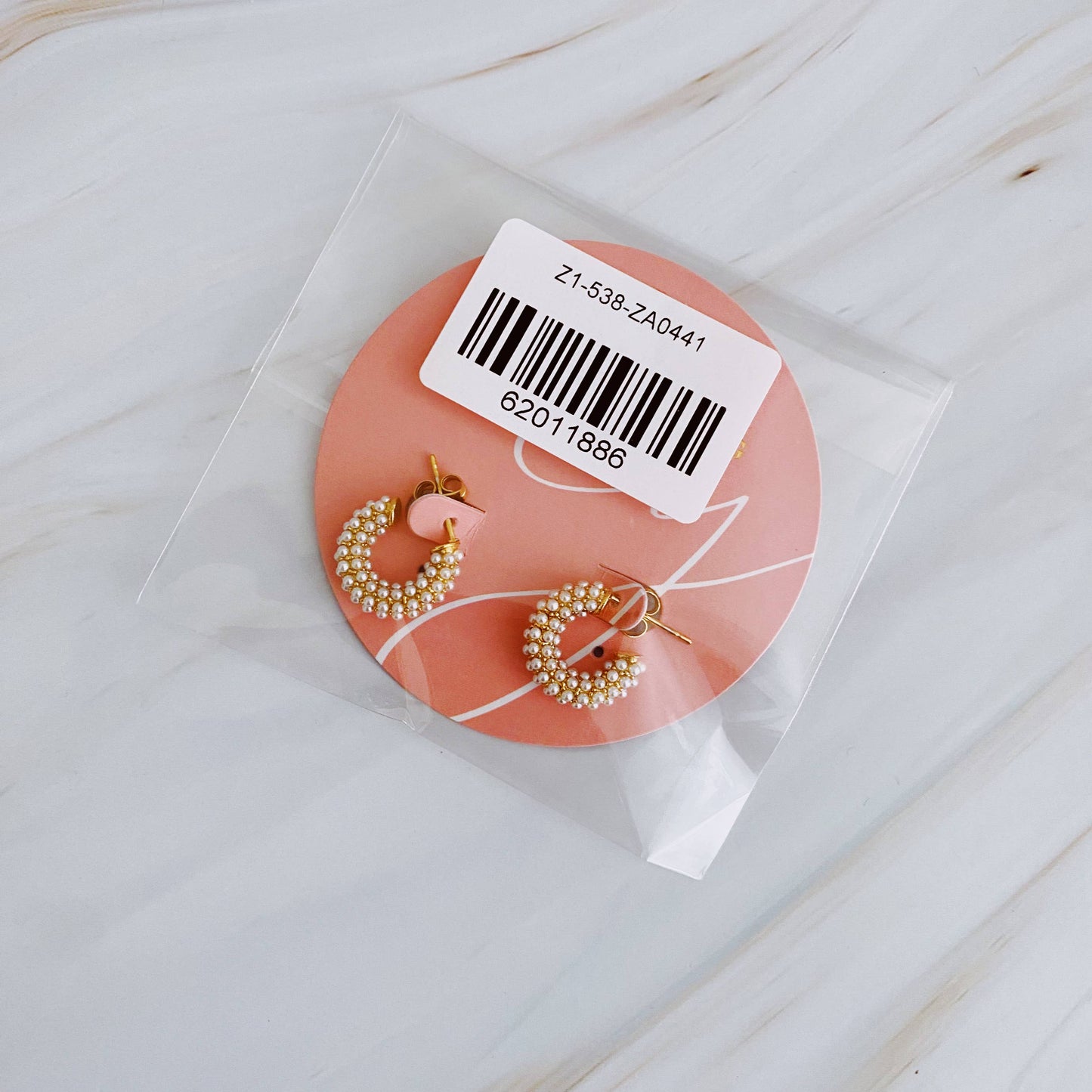 Mini Pearly Hoop Earrings