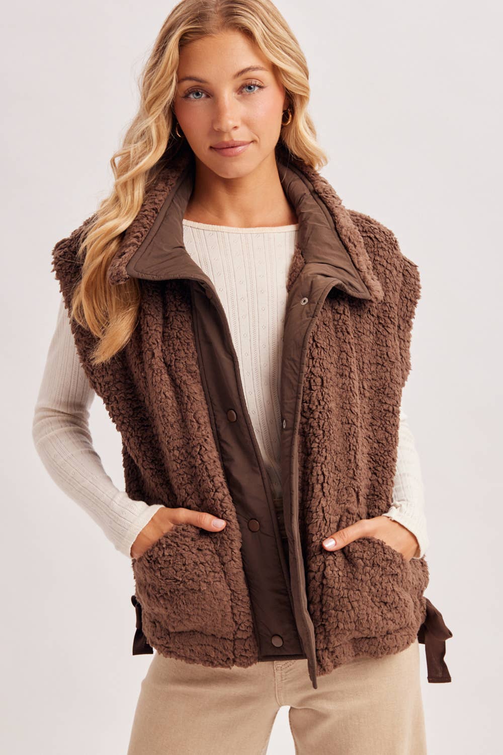 Teddy Brown Sherpa Vest