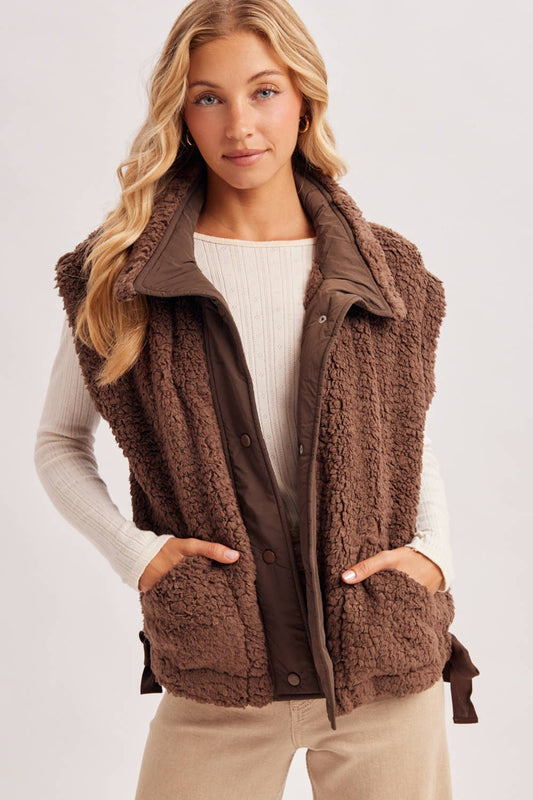 Teddy Brown Sherpa Vest