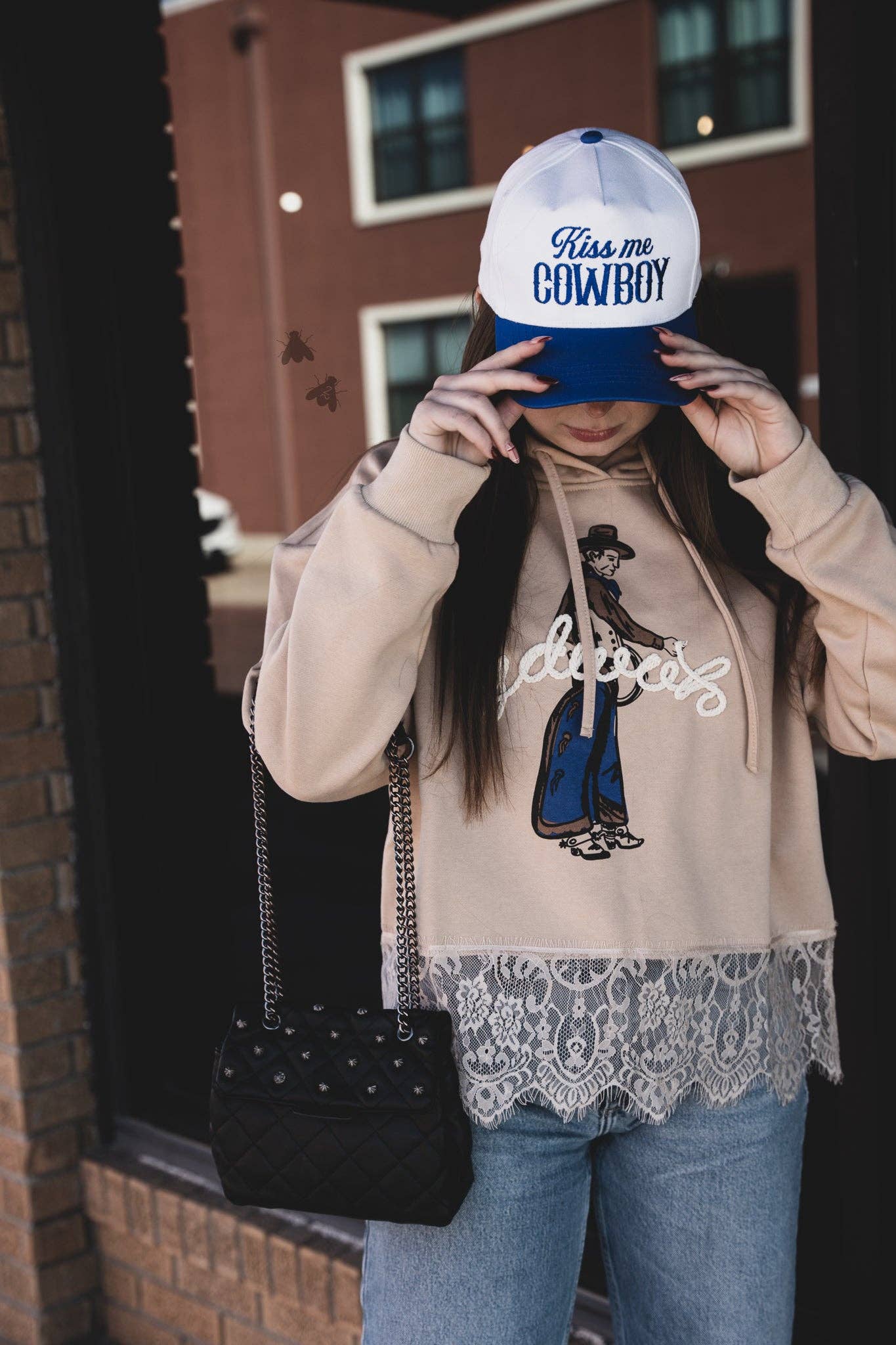 Chill Cowboy Lace Sweatshirt