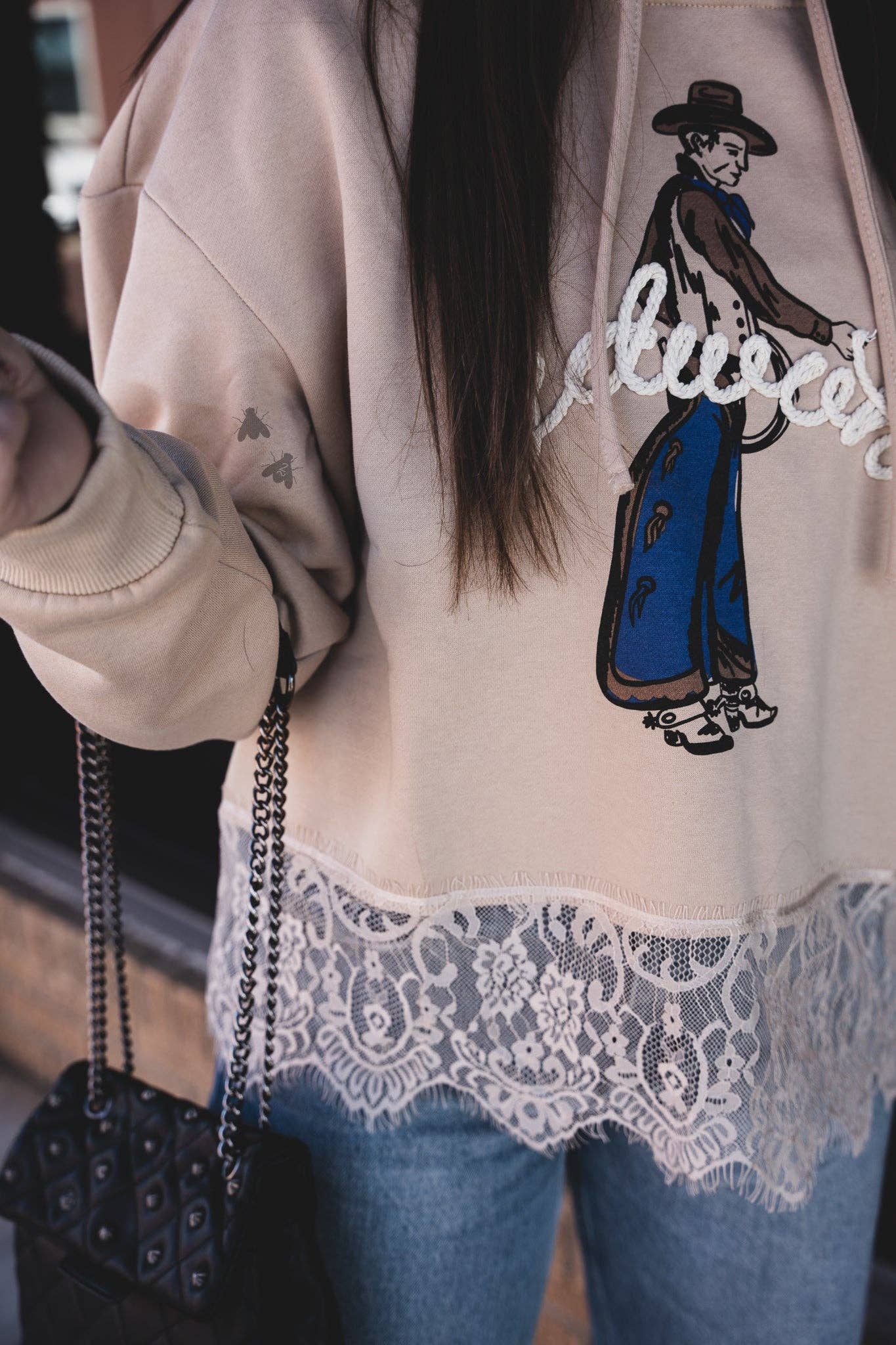 Chill Cowboy Lace Sweatshirt