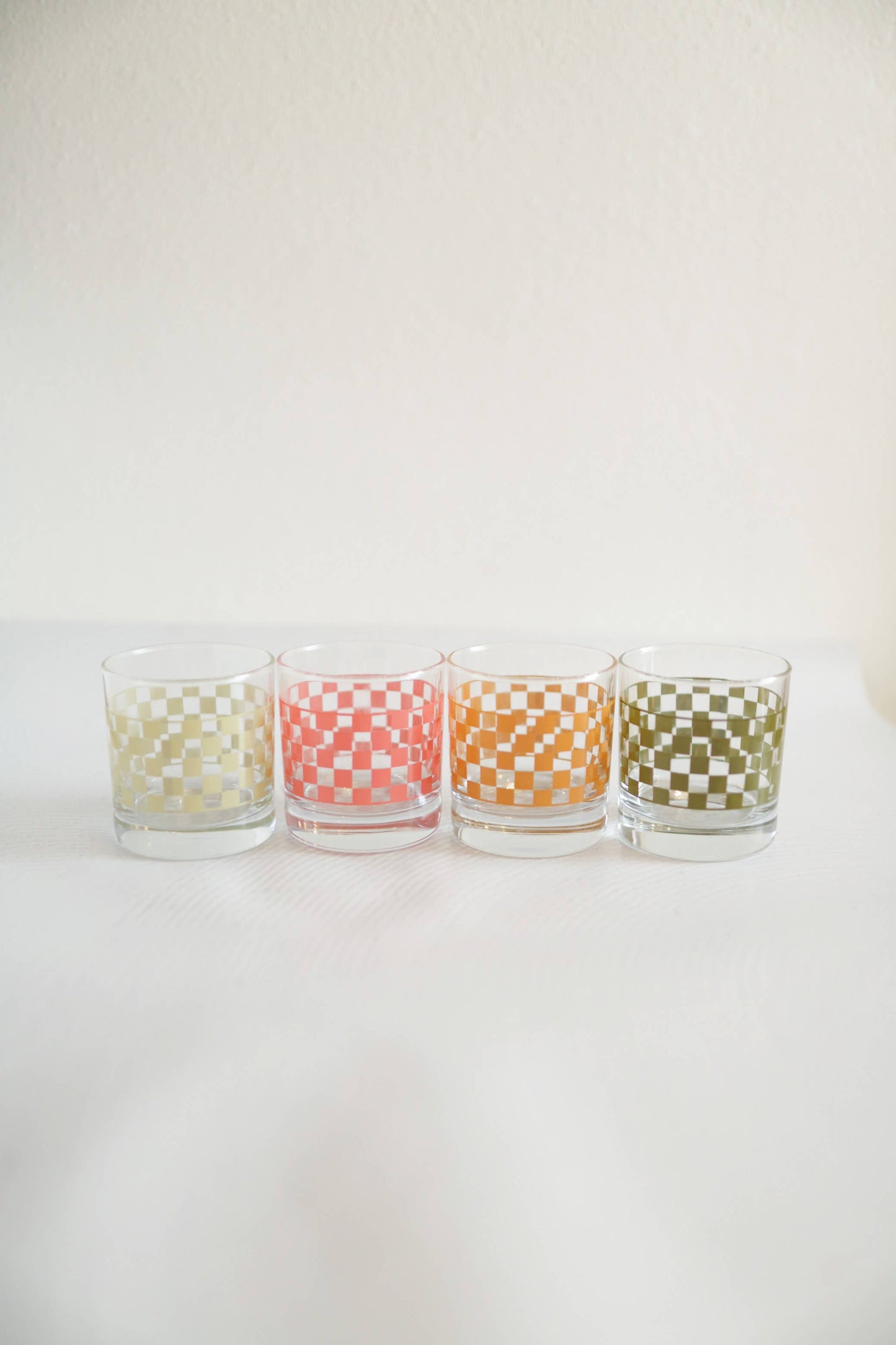 Checkered Rocks Glass