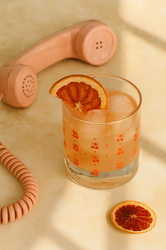 Cherry Print 11oz Cocktail Glass