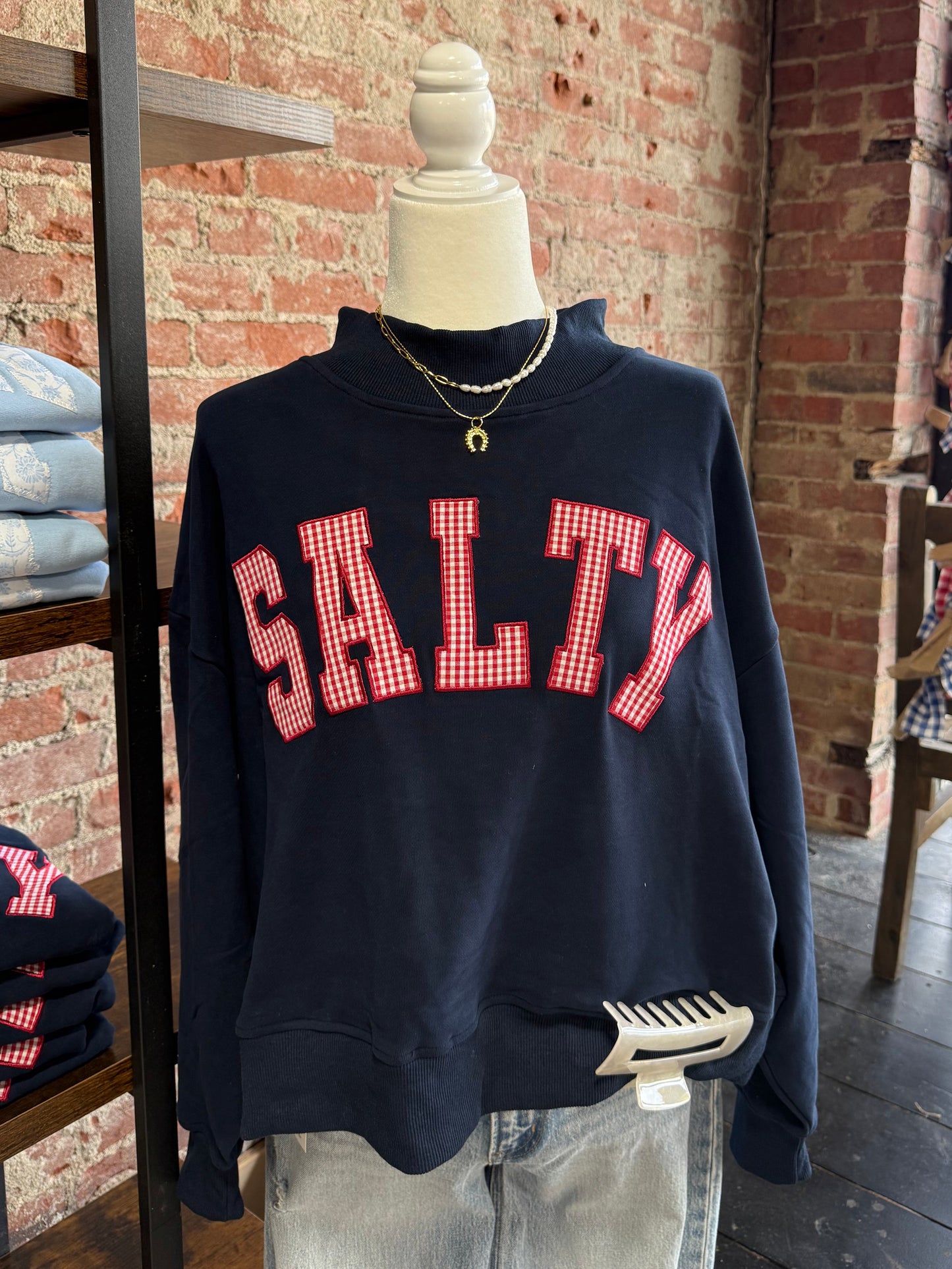 SALTY Mock Neck