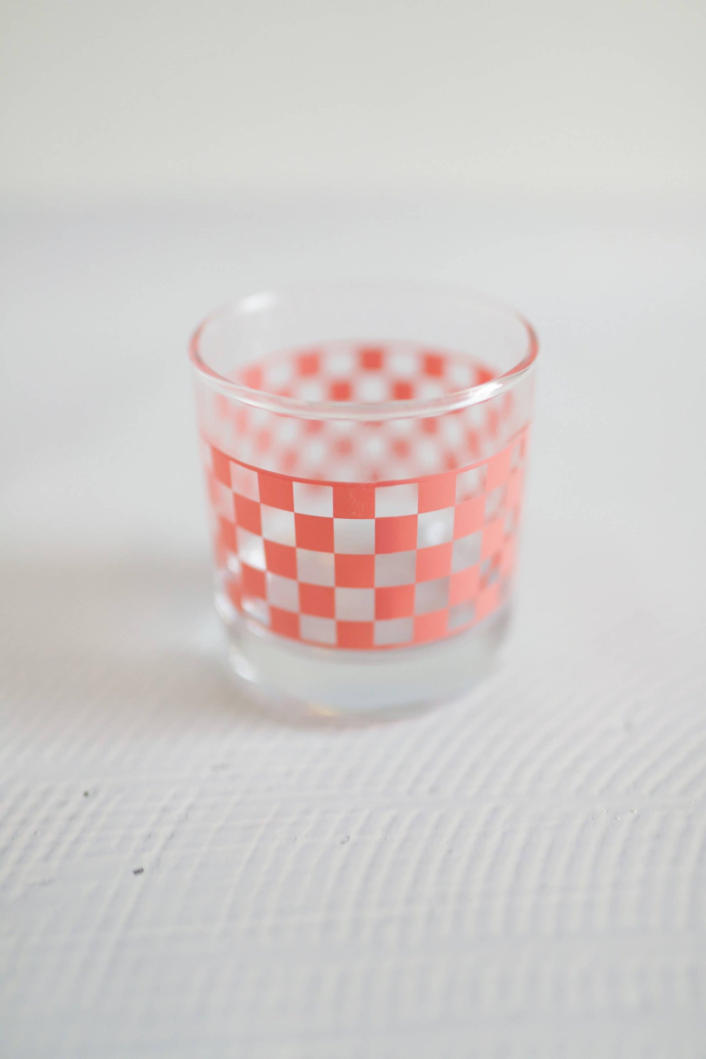 Checkered Rocks Glass