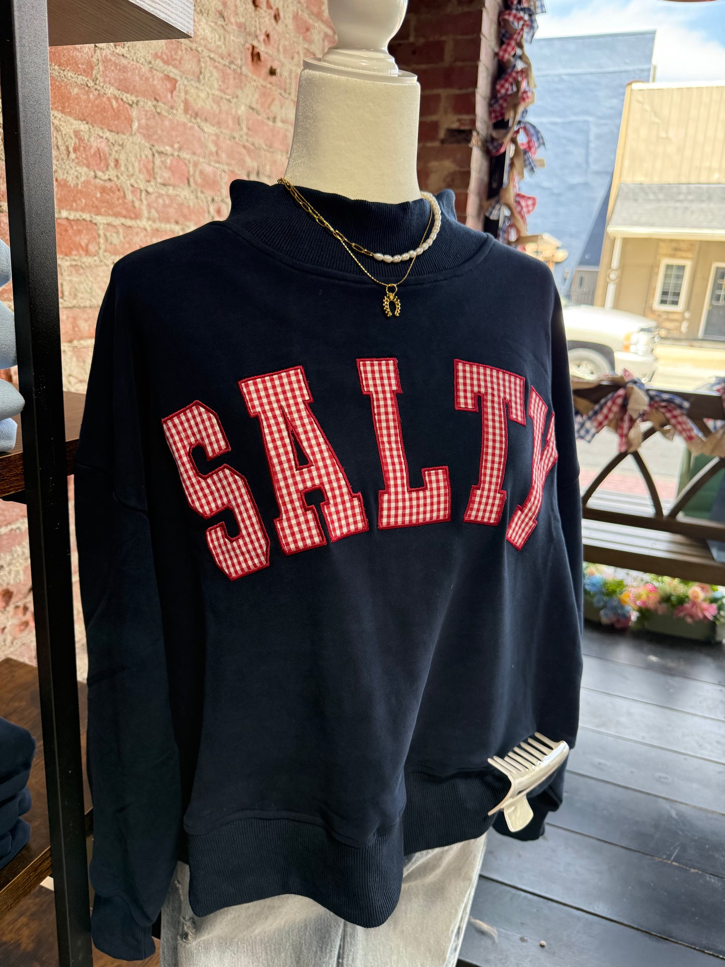 SALTY Mock Neck