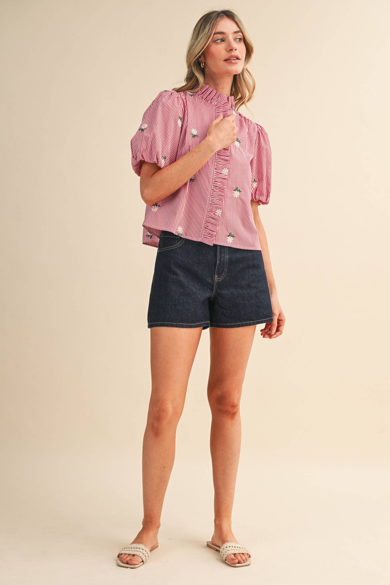 The Cherry Striped Blouse