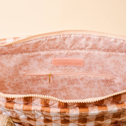 Maple Gingham Tote Bag