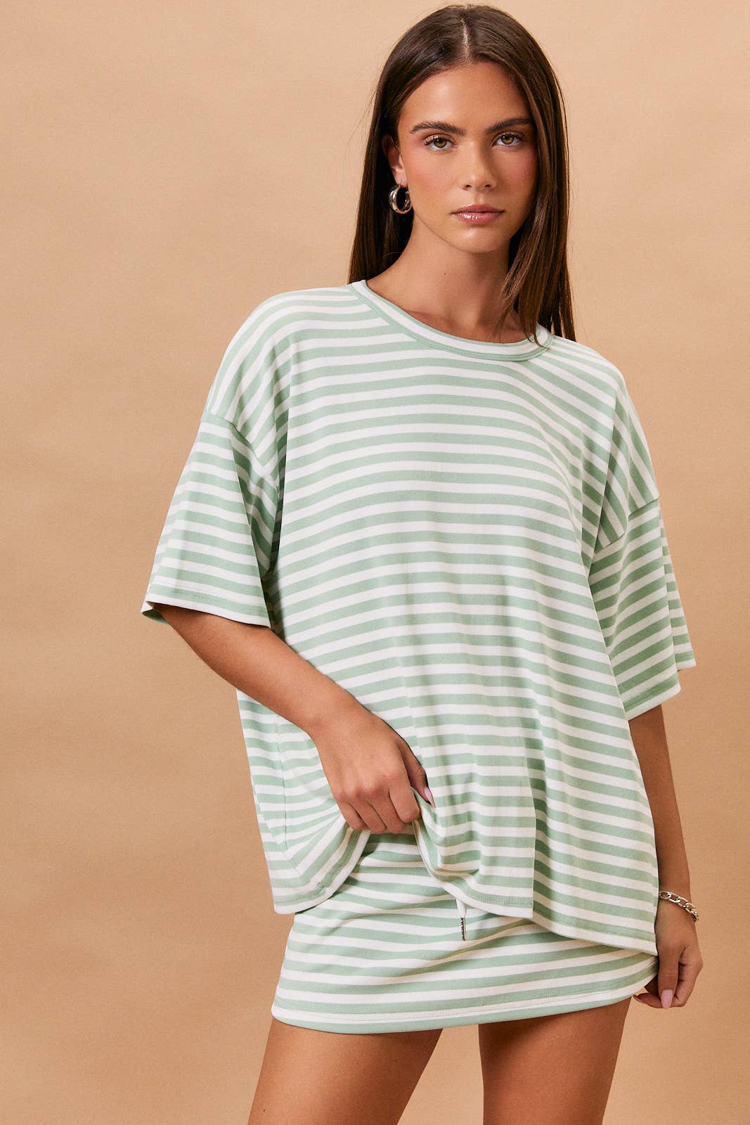 Sage Green Oversized Tee
