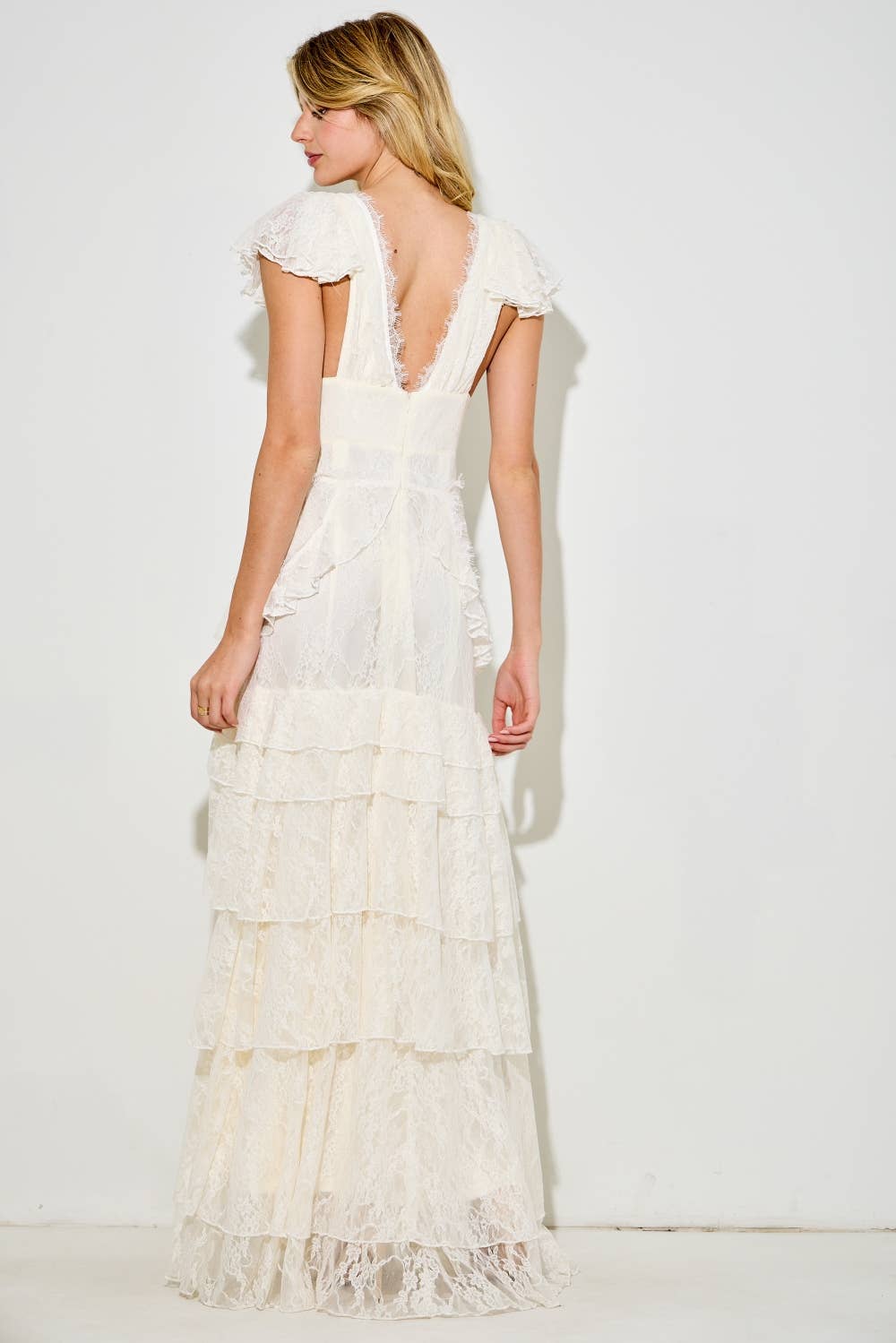 Bridal Lace Maxi Dress
