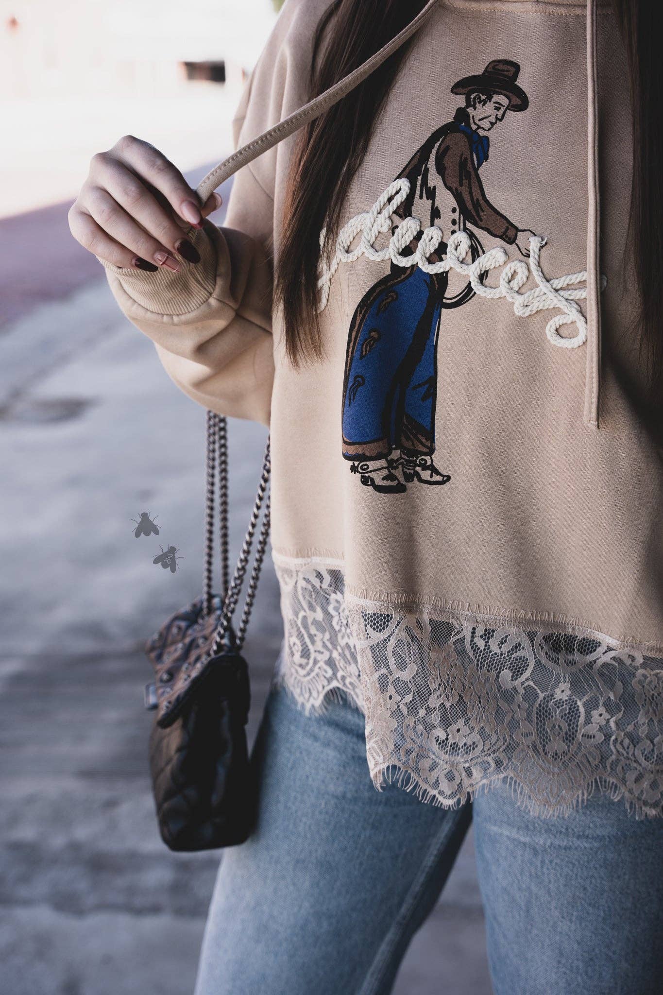Chill Cowboy Lace Sweatshirt