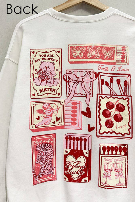 Perfect Match Valentines Sweatshirt