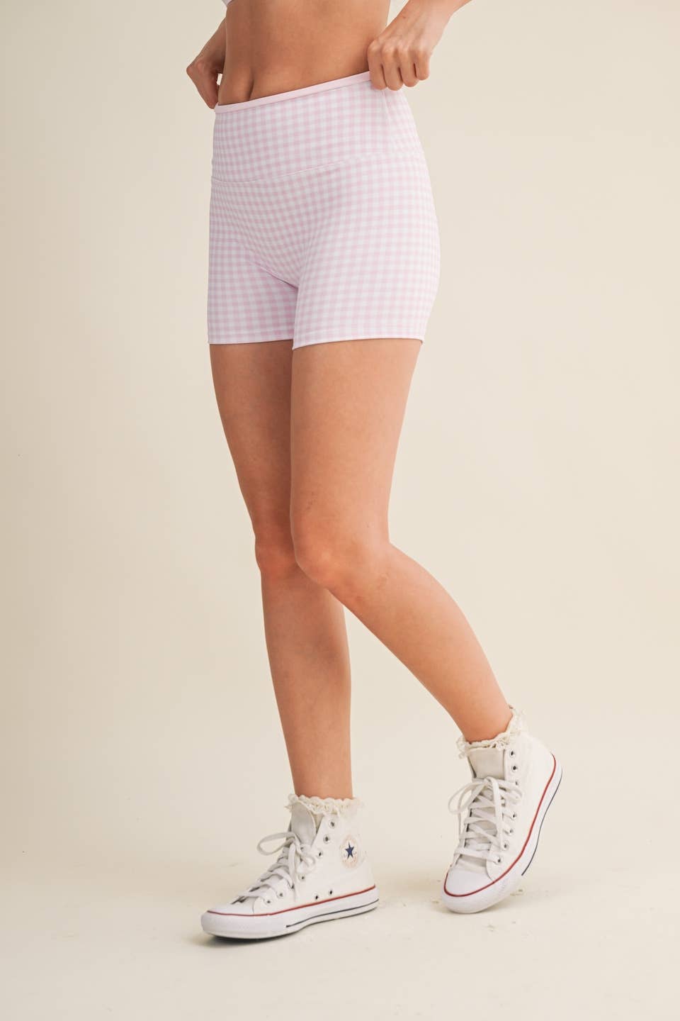 Soft Serve Gingham Biker Shorts