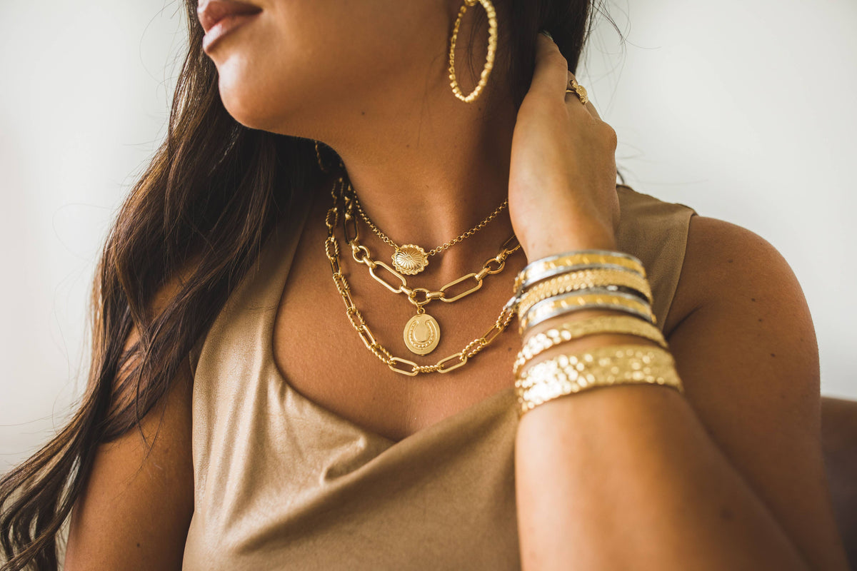 Gold Plated Link Necklace