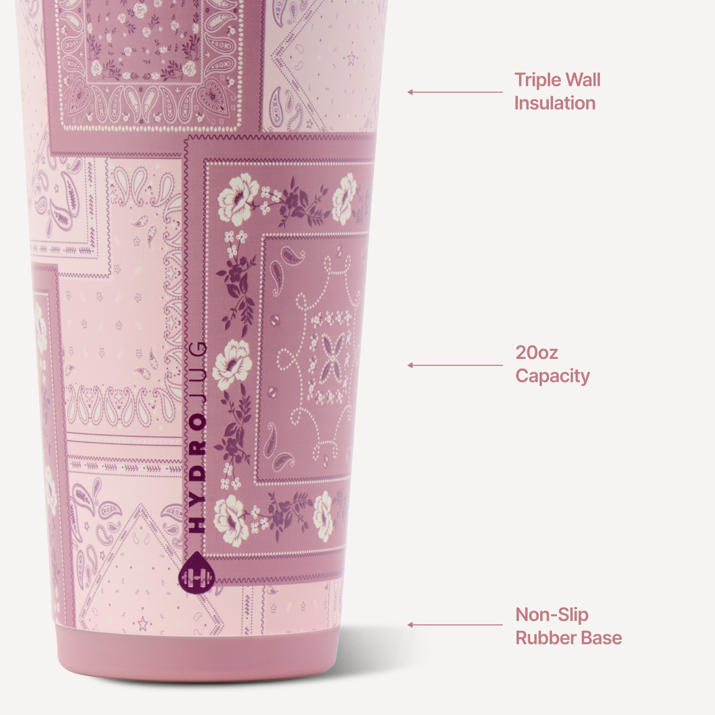Pink Bandana 20oz Everyday Tumbler