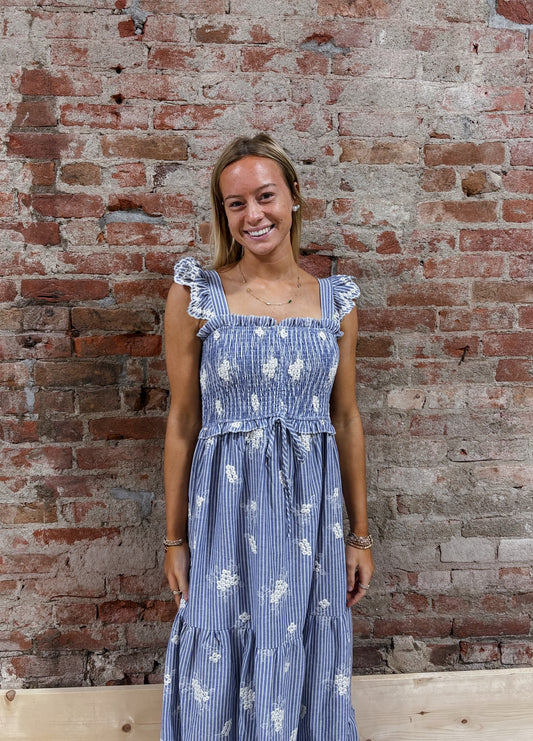 Stella Embroidered Maxi Dress