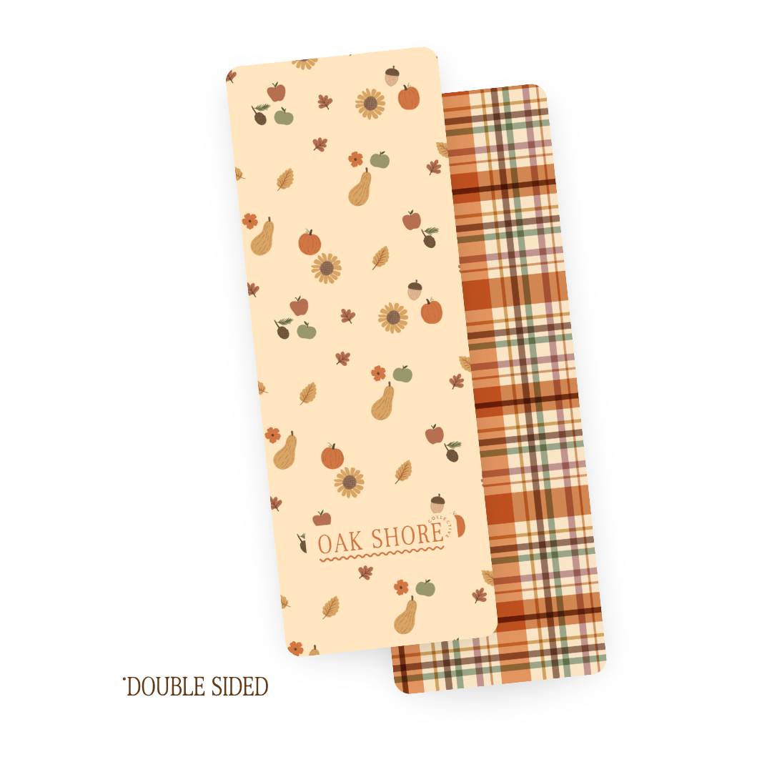 Harvest and Plaid Bookmark